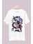 Oversize Dragon Ball Frieza Baskılı T-Shirt, Unisex Anime Baskılı Tişört 1
