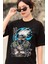 Oversize Kakashi Chidori Baskılı T-Shirt, Unisex Anime Baskılı Tişört 3