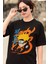 Oversize Naruto Vektörel Baskılı T-Shirt, Unisex Anime Baskılı Tişört 3