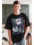 Oversize Jujutsu Kaisen Gojo Ex Baskılı T-Shirt, Unisex Anime Baskılı Tişört 2