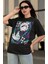 Oversize Jujutsu Kaisen Gojo Ex Baskılı T-Shirt, Unisex Anime Baskılı Tişört 3
