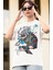 Oversize Naruto Kakashi Hatake Baskılı T-Shirt, Unisex Anime Baskılı Tişört 3