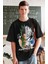 Oversize Hunter x Hunter Deku Vs Killua Baskılı T-Shirt, Unisex Anime Baskılı Tişört 2