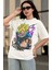 Oversize Dragon Ball Broly Baskılı T-Shirt, Unisex Anime Baskılı Tişört 3
