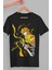 Oversize Demon Slayer Zenitsu Karakteri Baskılı T-Shirt, Unisex Anime Baskılı Tişört 1