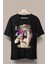 Oversize My Hero Academia Toga Himiko Baskılı T-Shirt, Unisex Anime Baskılı Tişört 1