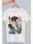 Oversize Luffy Vs Kaido Baskılı T-Shirt, Unisex Anime Baskılı Tişört 1