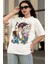 Oversize Luffy Vs Kaido Baskılı T-Shirt, Unisex Anime Baskılı Tişört 3