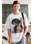 Oversize Attack On Titan Eren Yeager Baskılı T-Shirt, Unisex Anime Baskılı Tişört 2