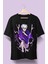 Oversize Tasarım Gojo Baskılı Tişört, Unisex Anime Baskılı T-Shirt 1