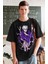 Oversize Tasarım Gojo Baskılı Tişört, Unisex Anime Baskılı T-Shirt 2