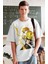 Oversize Demon Slayer Zenitsu Karakteri Baskılı T-Shirt, Unisex Anime Baskılı Tişört 2