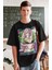 Oversize Demon Slayer Mitsuri Baskılı T-Shirt, Unisex Anime Baskılı Tişört 2