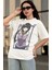Oversize Naruto Hinata Hyuga Baskılı T-Shirt, Unisex Anime Baskılı Tişört 3