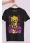 Oversize Jojo's Bizarre Adventure Corvoart Baskılı T-Shirt, Unisex Anime Baskılı Tişört 1