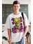Oversize Jojo's Bizarre Adventure Corvoart Baskılı T-Shirt, Unisex Anime Baskılı Tişört 2