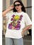 Oversize Jojo's Bizarre Adventure Corvoart Baskılı T-Shirt, Unisex Anime Baskılı Tişört 3