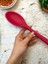 Sert Uçlu Isıya Dayanıklı Yanmaz Yapışmaz Silikon Kaşık Seti 4 Parça 28 cm - 22 cm - 20 cm Kaşık 28 cm Kepçe 3