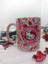 Mugs And Love Hello Kitty Pembe 3D Baskı Büyük Boy Kupa 2