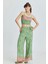 Askılı Bohem Crop Bluz Yeşil 2