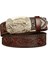 Kartal Deri Kişiselleştirilmiş Oymalı Otomatik Tokalı Erkek Kemeri (Yurt Dışından) 1