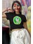 Morty Baskılı Crop Top, Kadın Tv Dizi Baskılı Crop Bluz 1