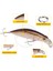 No.4 Stili Batan Minnow Balıkçılık Cazibesi 30G 10.5 cm Yapay Sert Yem Balıkçılık Wobblers Levrek Pike Somon Alabalık Bas Lures Olta Takımı (Yurt Dışından) 4