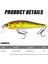 Sarı Stil Minnow Krank Wobbler Jerkbait Balıkçılık Cazibesi 8.8 cm 9g Isca Yapay Carkbait Wobblers Swimbait Olta Takımı Bas Pike Sazan (Yurt Dışından) 5