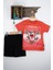 Tazmanya Canavarı Yazlık Erkek Takım 3-4-5-6 Yaş Çoçuk Takım Yazlık T-Shirt Alt Üst Takım %100 Pamuk 1