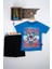 Tazmanya Canavarı Yazlık Erkek Takım 3-4-5-6 Yaş Çoçuk Takım Yazlık T-Shirt Alt Üst Takım %100 Pamuk 1