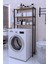 Çamaşır Makinesi Üstü Düzenleyici Raf Banyo Dolabı Rafı 65X150X22 Ceviz 1