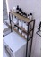 Çamaşır Makinesi Üstü Düzenleyici Raf Banyo Dolabı Rafı 65X150X22 Ceviz 3