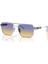 PR 67ZS 1BC06Z 56 Unisex Gümüş Metal Oval Güneş Gözlüğü 1