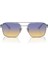 PR 67ZS 1BC06Z 56 Unisex Gümüş Metal Oval Güneş Gözlüğü 2