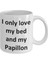 Komik Papillon Kupa - Love My Bed ve Papillon Köpek Kahve Fincanı - Ingilizce Kahve Kupa 2