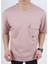 Erkek Pudra Oversize 0 Yaka T-Shirt 961 1