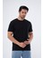 Erkek Basic T-Shirt Rahat Kesim Hissedilmeyen Doku Hava Alan Kumaş 1