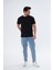 Erkek Basic T-Shirt Rahat Kesim Hissedilmeyen Doku Hava Alan Kumaş 3