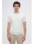 Twn Slim Fit Beyaz Rayon Triko T-Shirt 2EF069421003M 1