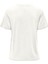 Kadın Onlfree Bisiklet Yaka Kısa Kollu T-Shirt 15290959 Ekru 2