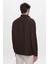 Comfort Fit Kahverengi Düz %100 Keten Gömlek Ceket 2HC04S2194850 5