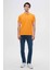 Regular Fit Turuncu Düz Örgü %100 Pamuk T-Shirt 0HC146551000M 4