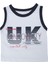 Erkek Çocuk Gazete Yazı Baskılı Gömlek T-Shirt Kot Şort 3'lü Takım 3