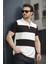 Ht 945026 Slim Fit Likralı Parçalı Polo Yaka Erkek Tshirt 1