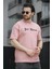 Trc 2758 Yaka Baskılı Pamuklu Bisiklet Yaka Oversize Erkek Tshirt 1
