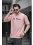 Trc 2758 Yaka Baskılı Pamuklu Bisiklet Yaka Oversize Erkek Tshirt 2