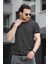 Ft 2444 Çizgili Bisiklet Yaka Likralı Slim Fit Erkek Tshirt 2