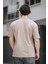 Trc 2758 Yaka Baskılı Pamuklu Bisiklet Yaka Oversize Erkek Tshirt 4