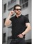 Ht Peha Slim Fit Otoban Kumaş Apaç Yaka Erkek Tshirt 1