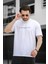 Trc 2788 Baskılı Bisiklet Yaka Oversize Erkek Tshirt 1